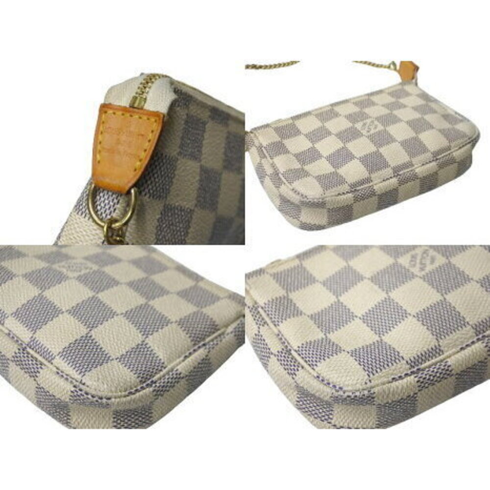 Louis Vuitton Pouch Damier Azur White Leather - Picture 7 of 8